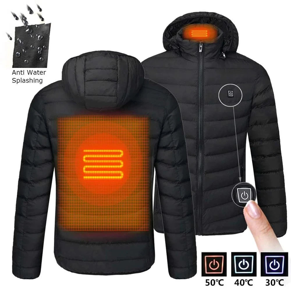 Men's USB Heated Winter Outdoor Thermal Jacket