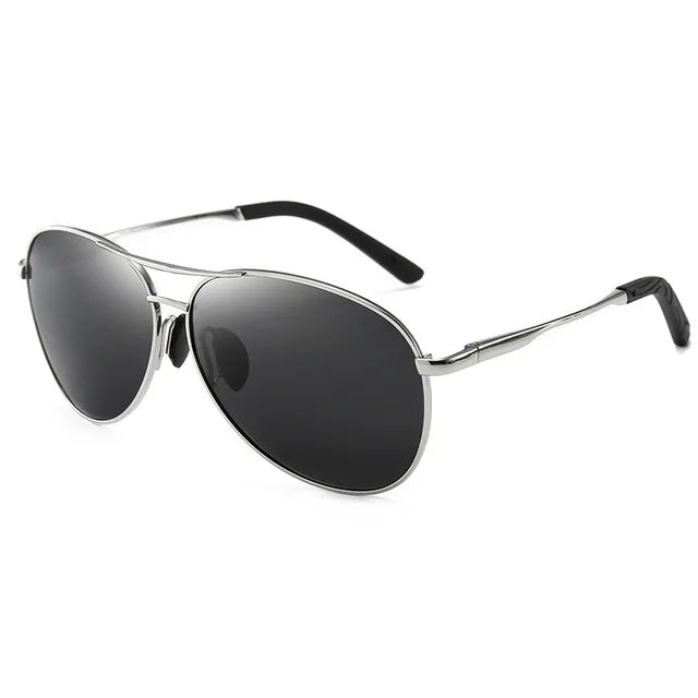 Polarized Photochromic Metal Frame Aviator Sunglasses