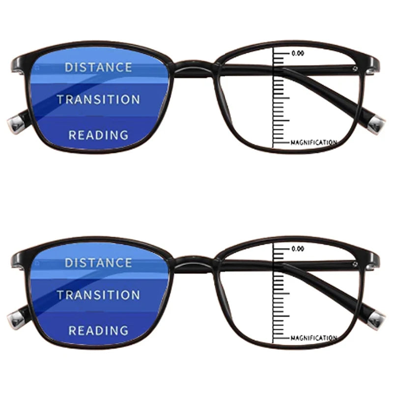 Unisex Photochromic Progressive Reading Glasses