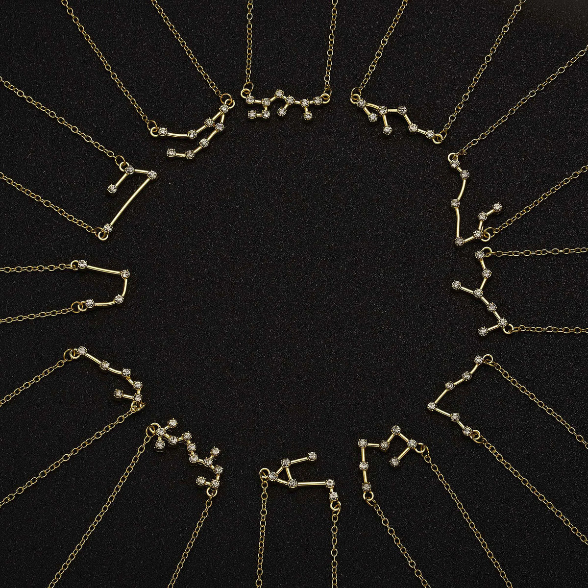 3-Piece Zodiac Constellation Layered Pendant Necklace Set