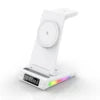 Electronic 5 in 1 Wireless Charger With Clock Temperature Display