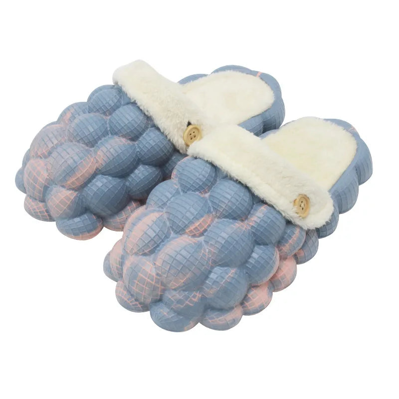 Anti-Slip Thermal Winter Slides with Plush Fur Insole