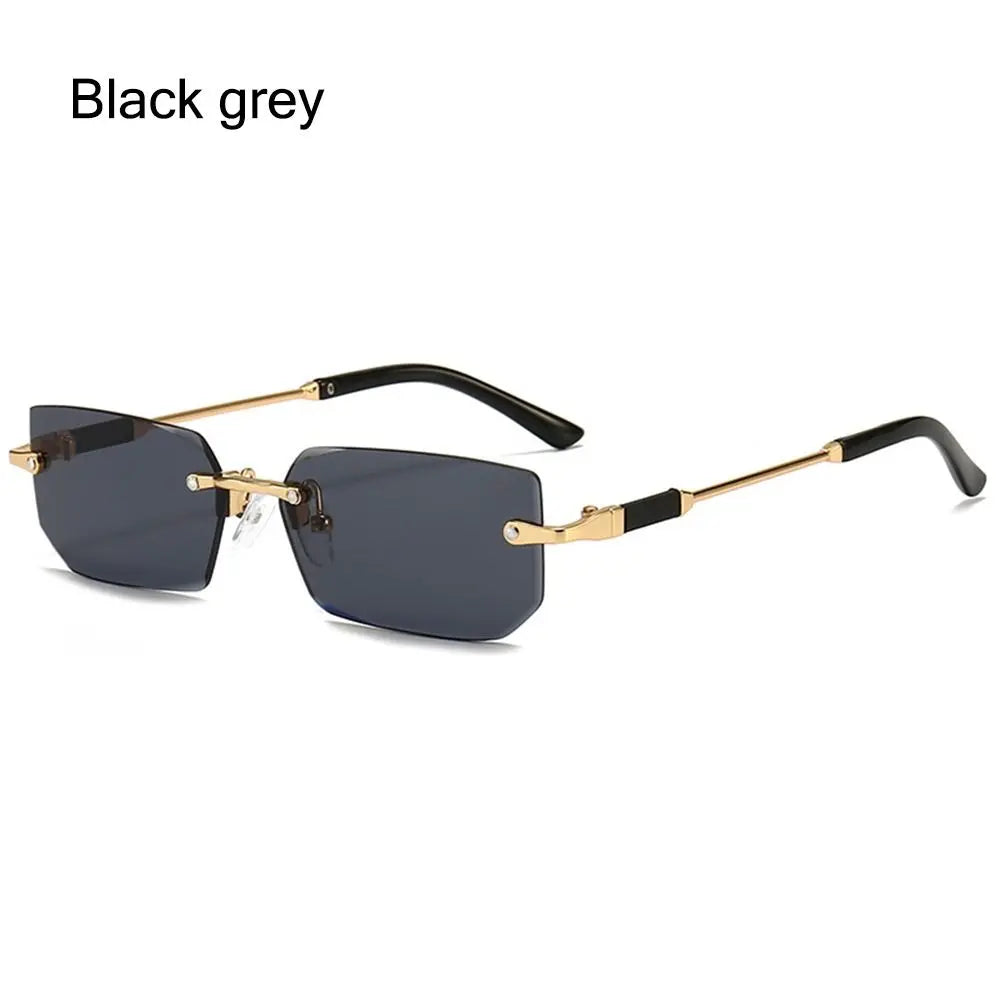 UV400 Rimless Rectangle Sunglasses