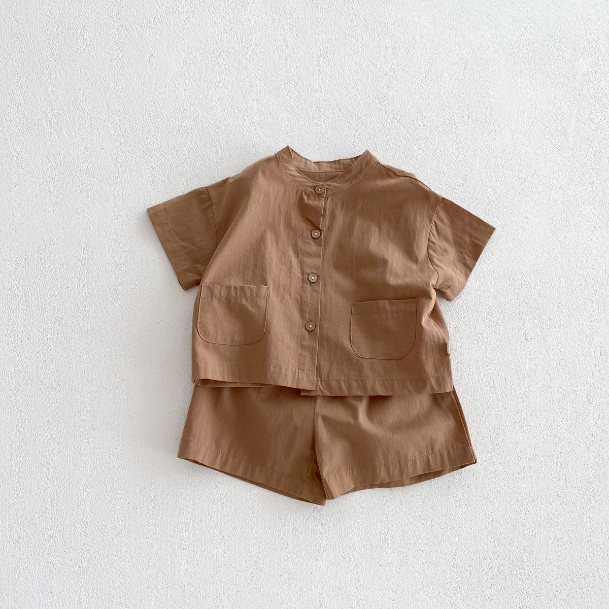 MILANCEL Toddler & Kids Short Sleeve Shirt and Shorts Set