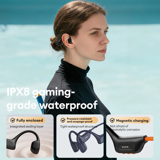 Lenovo S106 IPX8 Waterproof Bone Conduction Swimming Headphones