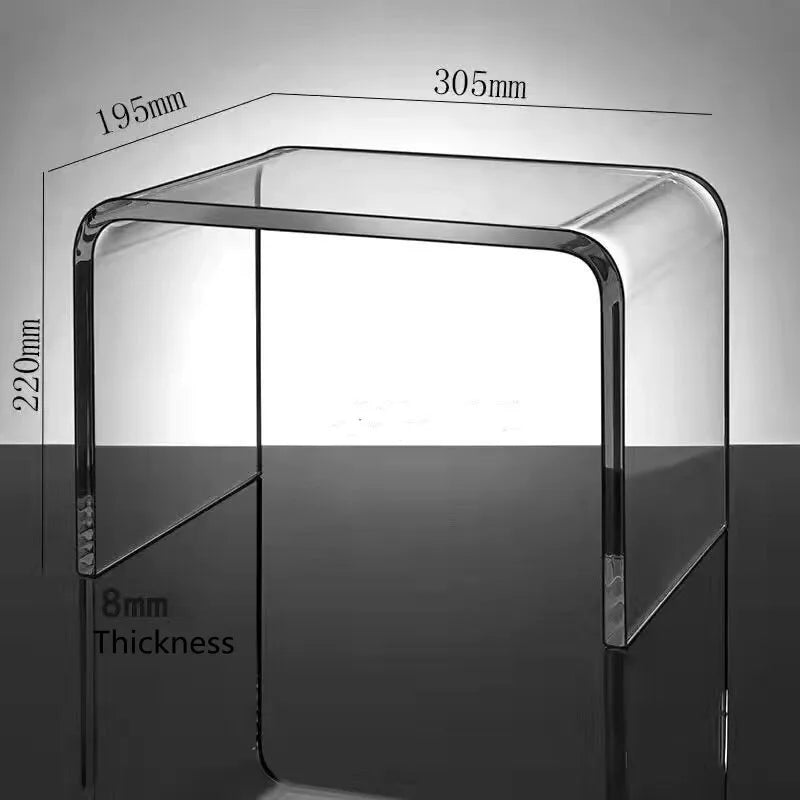 Acrylic Clear Glass Table