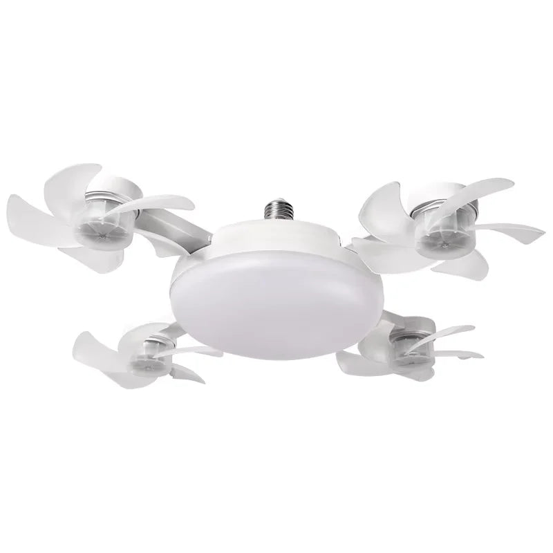 Silent Drone-Style LED Ceiling Fan Light with Remote