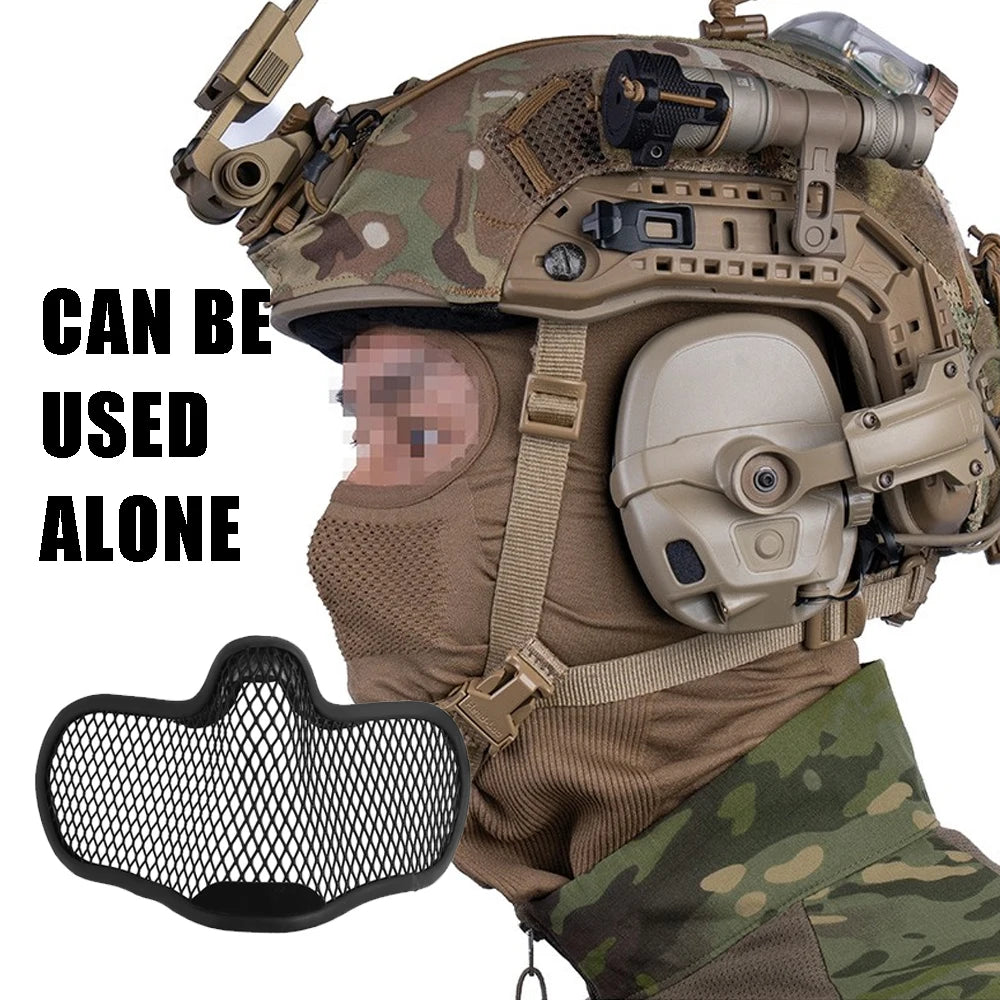 Tactical Venom Balaclava V1 – Full-Face Breathable Mask with Steel Mesh Protection