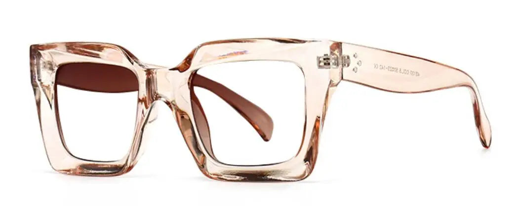 Vintage Oversized Square Anti Blue Light Reading Glasses
