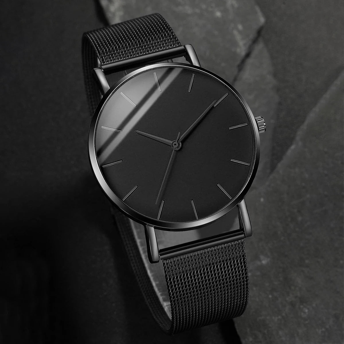 Ultra Thin Stainless Steel Mesh Belt Quartz Watch