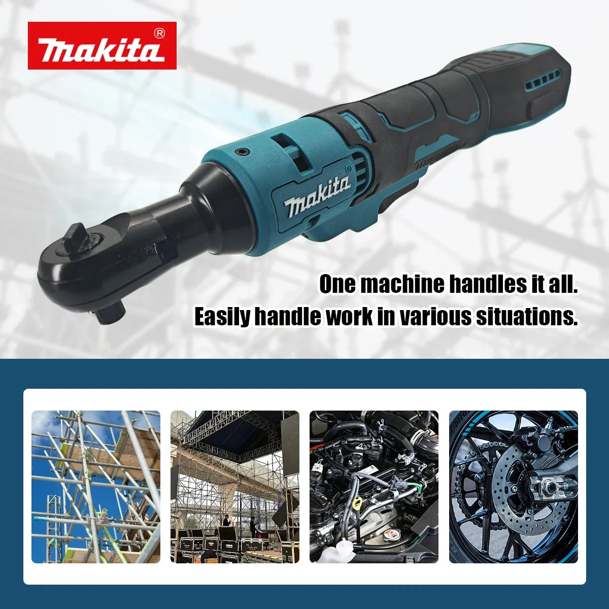 Makita 3/8" Cordless Rechargeable Electric Ratchet Wrench