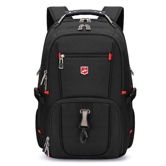 SWISTSNGR Men's Anti-Theft Laptop Backpack - Water-Repellent Business & Travel Rucksack with USB Charging Port