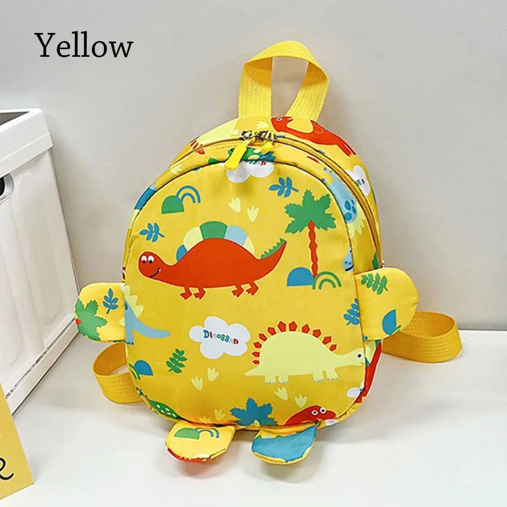 Kids Cartoon Dinosaur Nylon School Backpack – Toddler & Kindergarten Bag