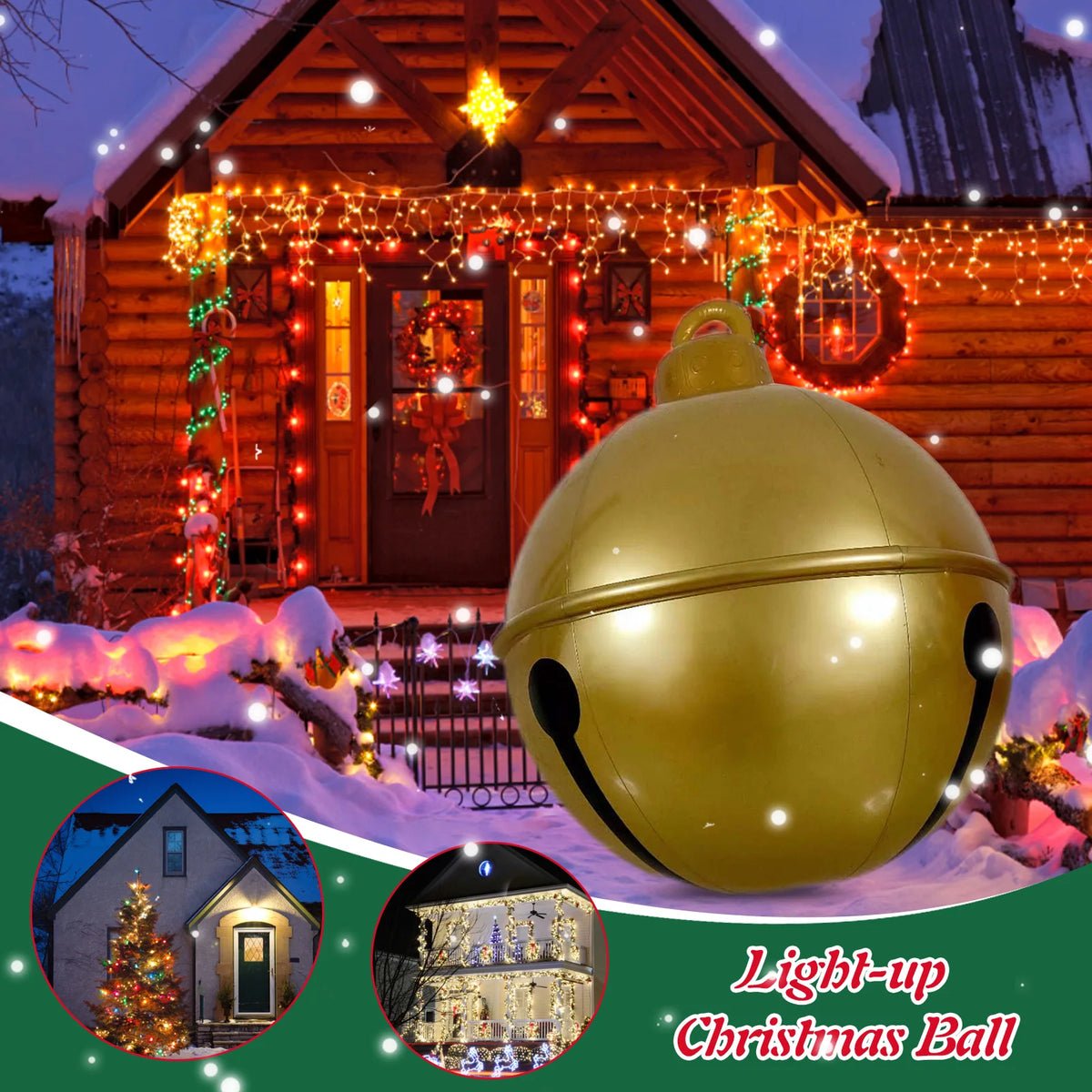 Giant Inflatable Christmas Ball – Outdoor Holiday Courtyard Decoration
