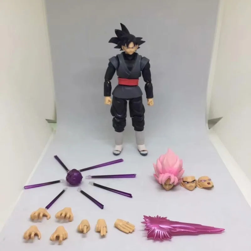 14cm Anime Dragon Ball Black Goku Action Figure