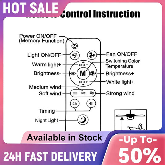 Modern Socket Ceiling Fan Light with Remote
