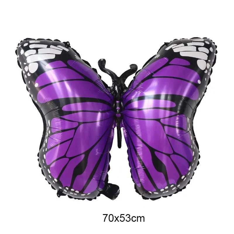 Large Butterfly Aluminum Foil Balloon - Party Decor & Photo Prop