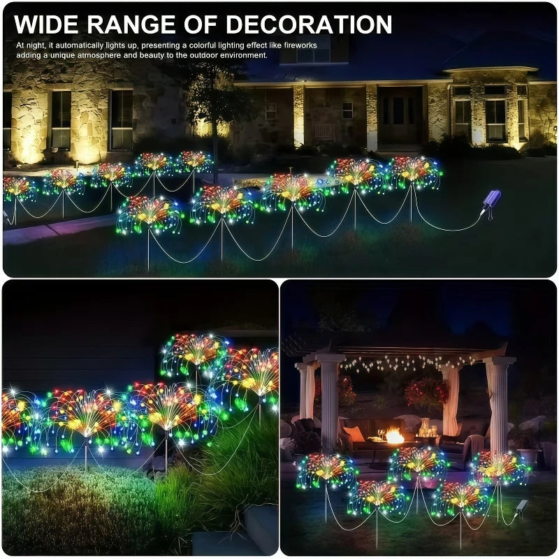 6-Pack Outdoor Solar Garden Lights - IP65 Waterproof LED Landscape Lamps