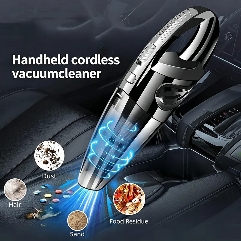 Wireless Handheld Car Vacuum Cleaner - High-Power Portable Cordless Cleaner