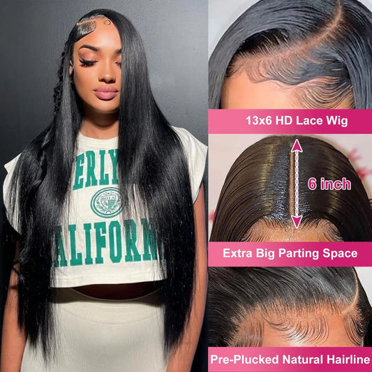 Bone Straight Lace Front Human Hair Wig