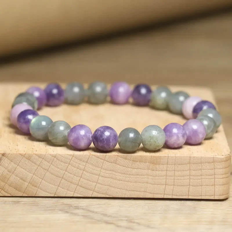Natural Labradorite Bead Bracelet