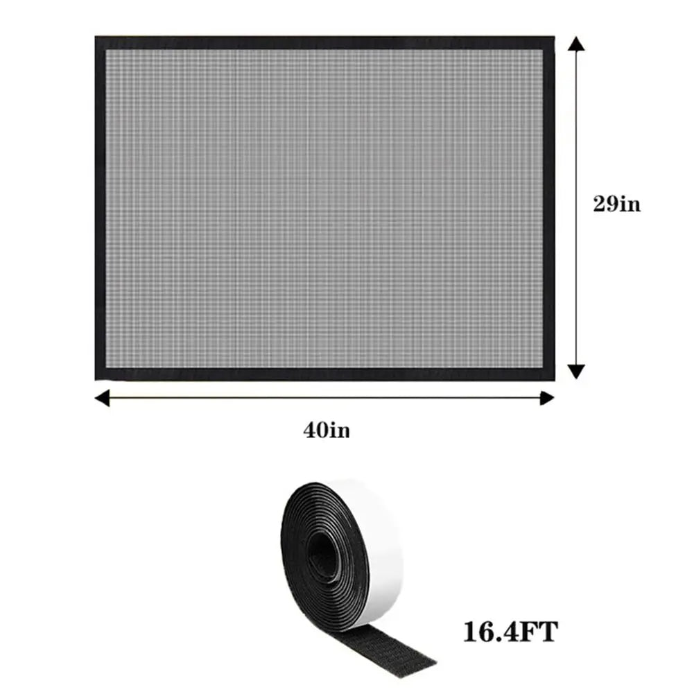 Heat-Resistant Fireplace Mesh Screen Guard