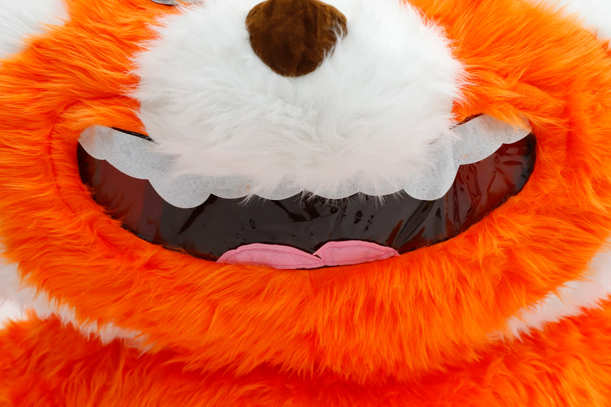Adult 2.2M Orange Raccoon Inflatable Mascot Costume – Party Outfit