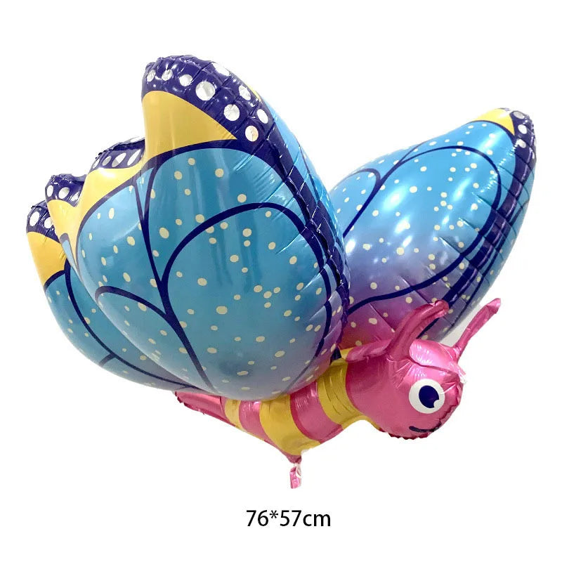 Large Butterfly Aluminum Foil Balloon - Party Decor & Photo Prop