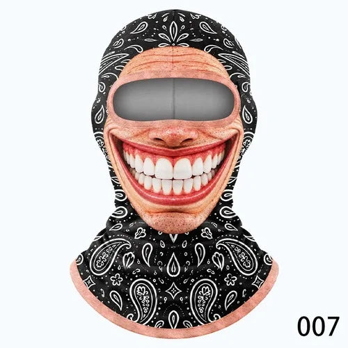 Funny Realistic Old Man Balaclava Thermal Ski Mask