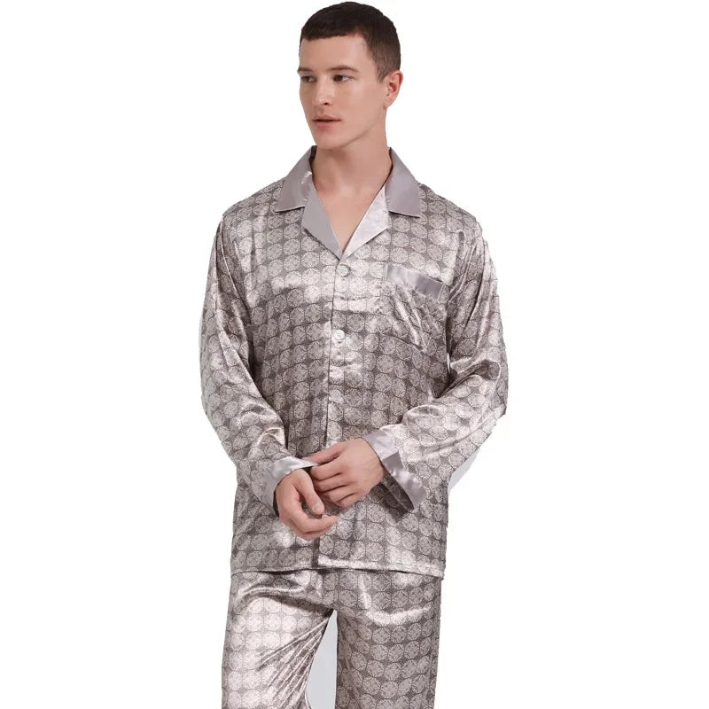 Satin Cozy Soft Long Sleeve Pajama Set