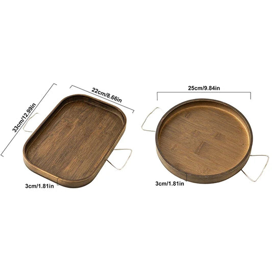 Sofa Armrest Clip-On Wooden Side Table