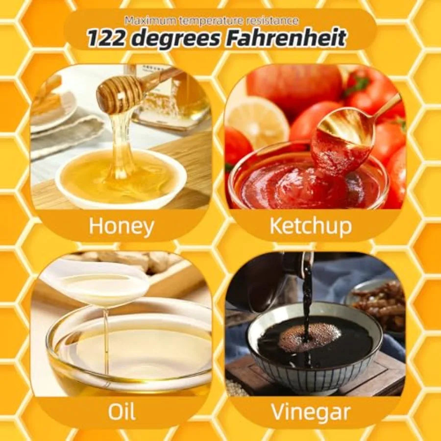 24 Pack 16oz Honey Squeeze Bottles With Leak Proof Flip-Top Cap