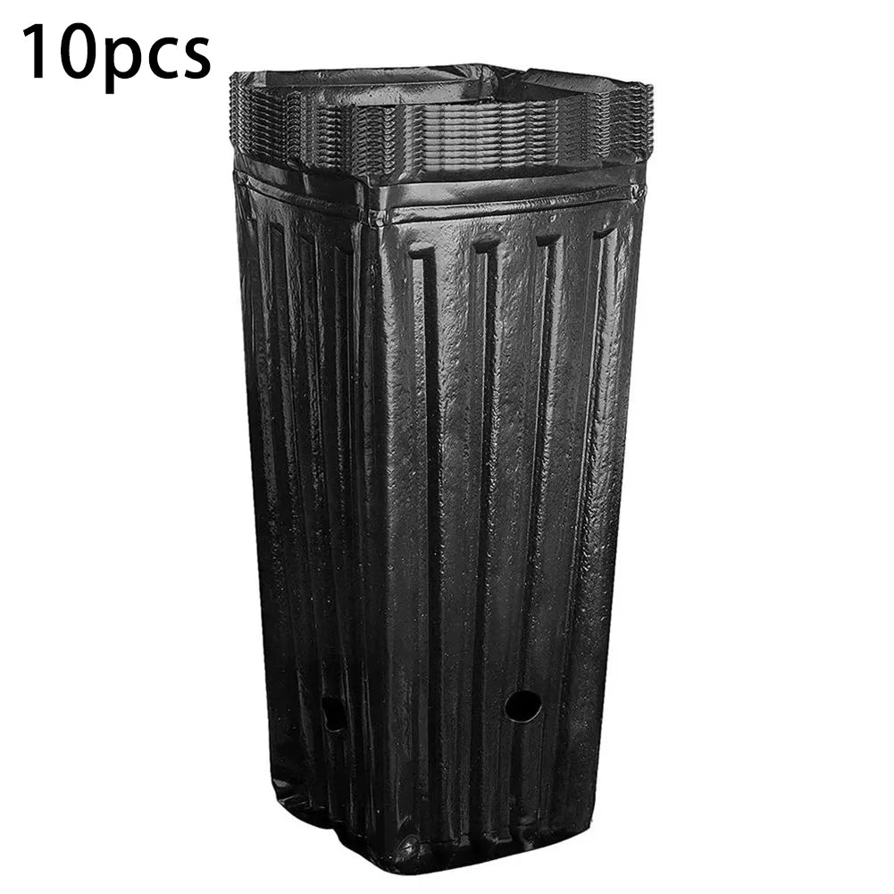 Plastic Deep Nursery Tree Pots (7-8 Inch Garden Containers)