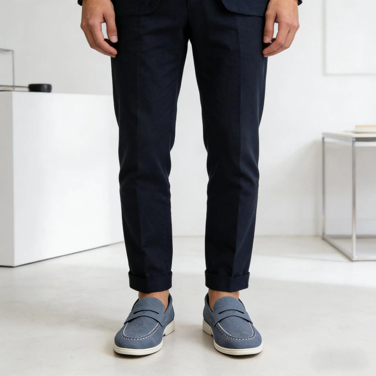 Men's Faux Suede Slip-On Loafers