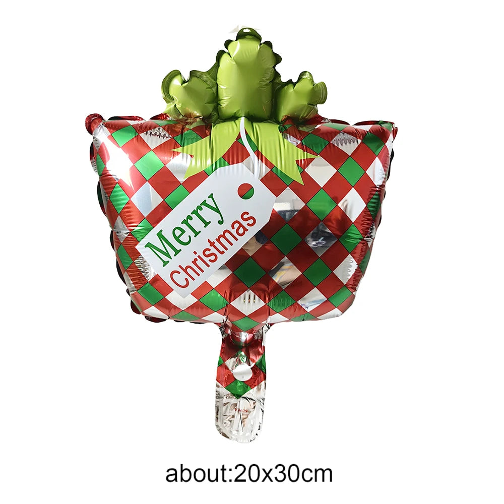 Mini Christmas Foil Balloons - Holiday Party Decor & Background