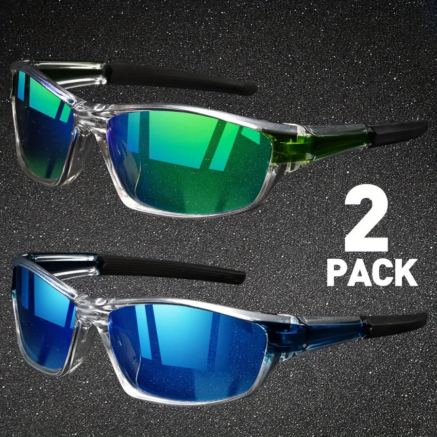 2pairs Sports Polarized Sunglasses