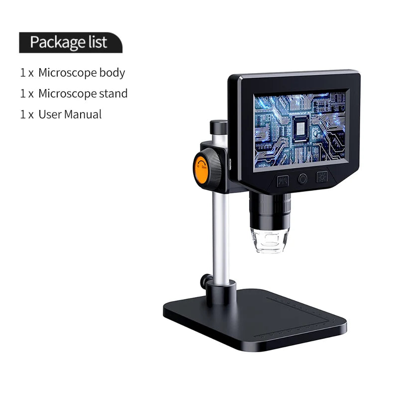 4.3-Inch LCD Digital Microscope 1000X Zoom 1080P HD Portable USB Microscope