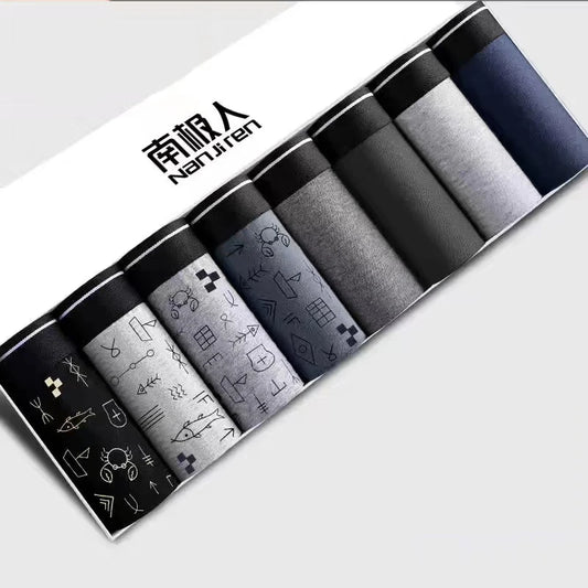 Men's Cotton & Bamboo Fiber Boxer Shorts (8-Pack)