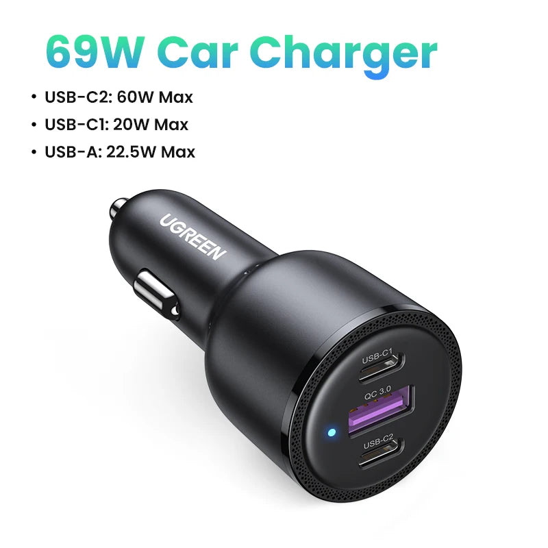 UGREEN 130W USB C Car Charger