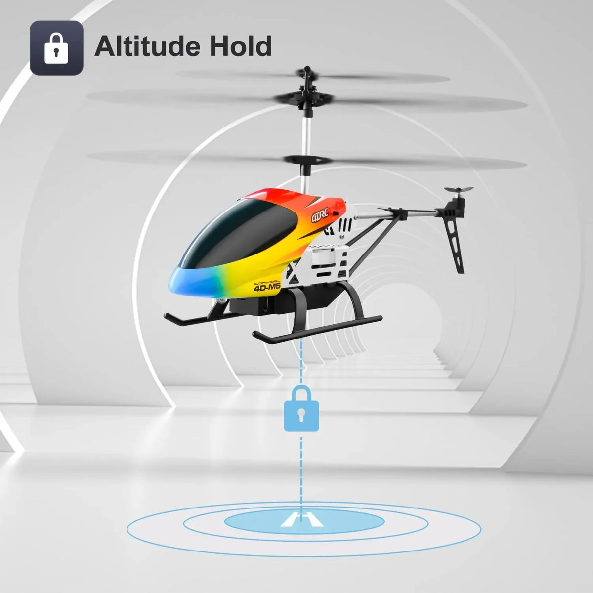 M5 3.5-Channel Remote Control Helicopter with Altitude Hold & LED Lights