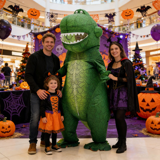 Green Dinosaur Inflatable Costume