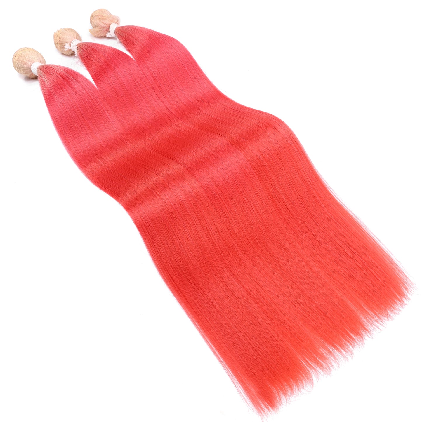 Colorful Straight Synthetic with Weft Hair Extensions