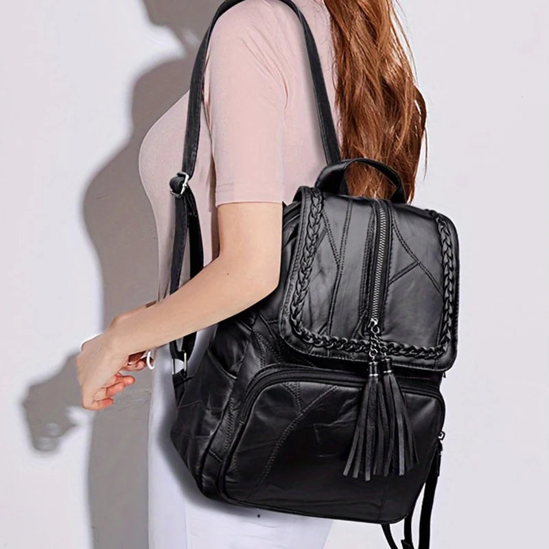 Lightweight Nylon Oxford Travel Backpack for Women