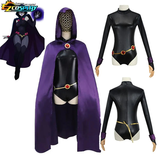 Teen Titans Raven Cosplay Costume Set