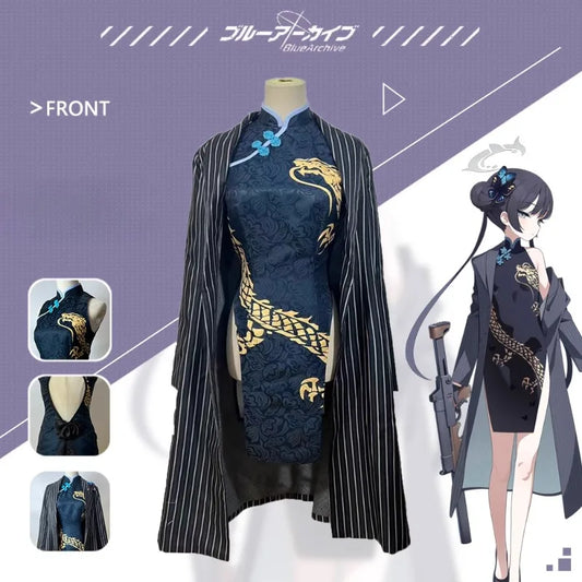 Women's Blue Archive Kisaki Cosplay Cheongsam Qipao Set