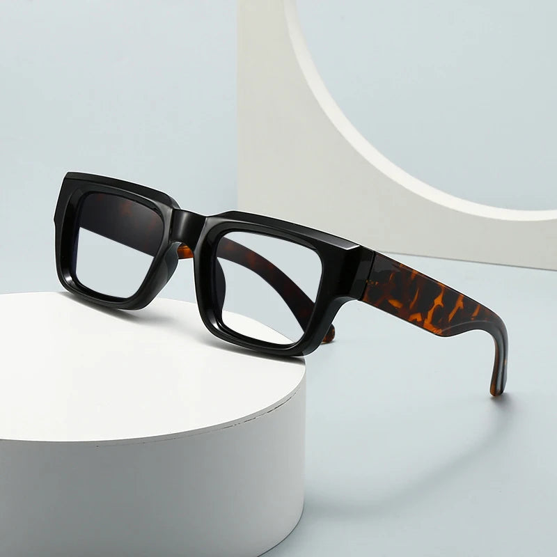 Men's Retro Square Blue Light Reading Glasses