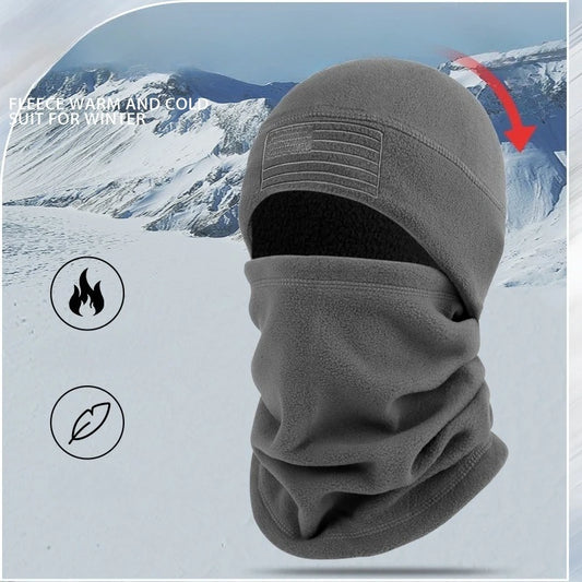 Winter Tactical Balaclava Thermal Fleece Ski Mask & Neck Warmer Set