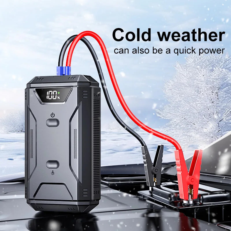 Portable 26800mAh Car Battery Jump Starter & Digital Power Bank