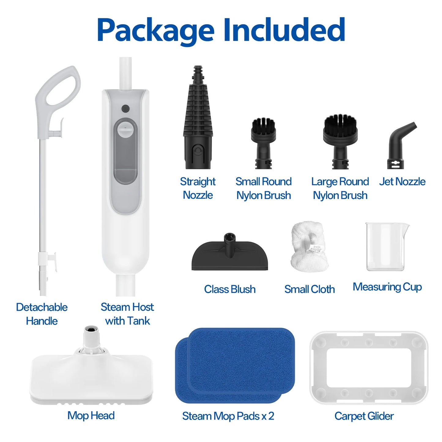 Vastorm Powerful 6-in-1 Handheld Scrubbing Steam Vacmop