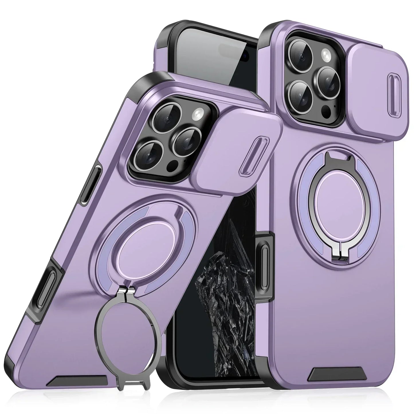 Heavy-Duty Magnetic Bracket Case For iPhone